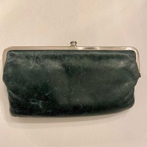 HOBO Original Leather Double-Frame Clutch Wallet